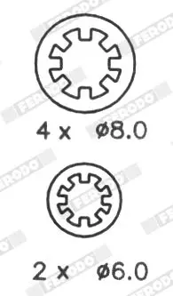 Handler.Part Brake shoe set FERODO FSB553 4