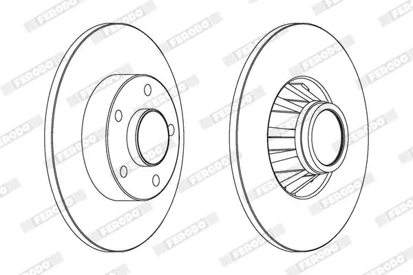 Handler.Part Brake disc FERODO DDF1498C1 2