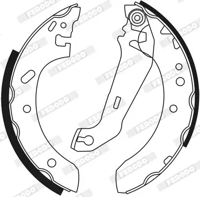 Handler.Part Brake shoe set FERODO FSB552 3