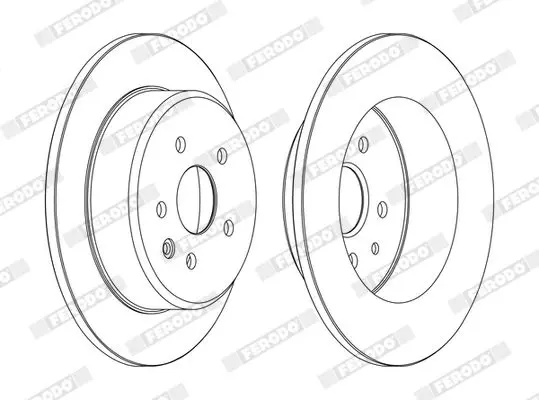 Handler.Part Brake disc FERODO DDF1499C 1