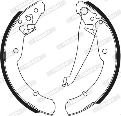 Handler.Part Brake shoe set FERODO FSB549 3