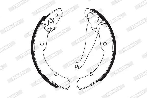 Handler.Part Brake shoe set FERODO FSB549 2