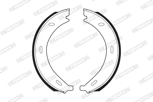 Handler.Part Brake shoe set, parking brake FERODO FSB536 2