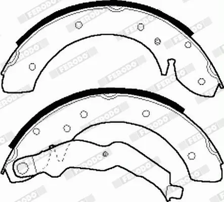 Handler.Part Brake shoe set FERODO FSB529 4