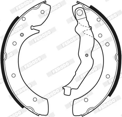 Handler.Part Brake shoe set FERODO FSB529 3