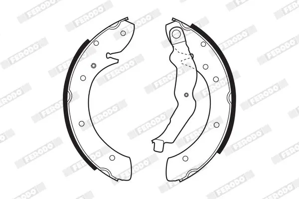 Handler.Part Brake shoe set FERODO FSB529 2