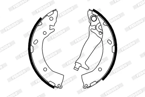 Handler.Part Brake shoe set FERODO FSB678 2