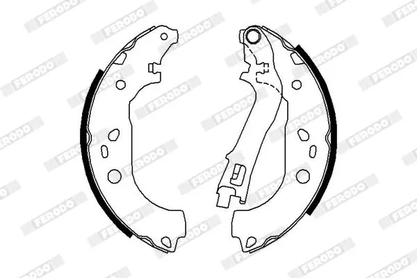 Handler.Part Brake shoe set FERODO FSB676 2