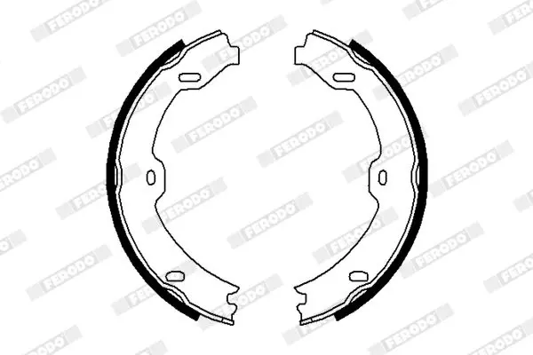 Handler.Part Brake shoe set, parking brake FERODO FSB669 2