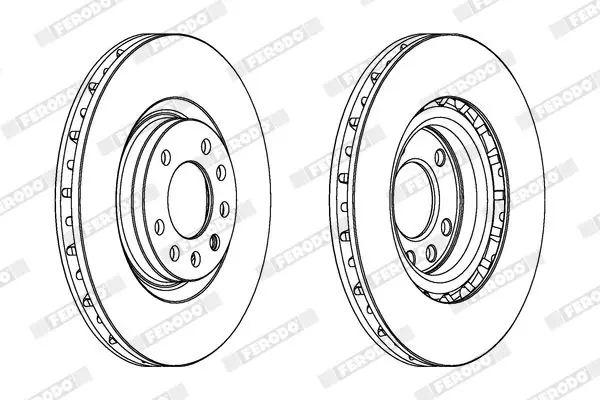 Handler.Part Brake disc FERODO DDF1512 2