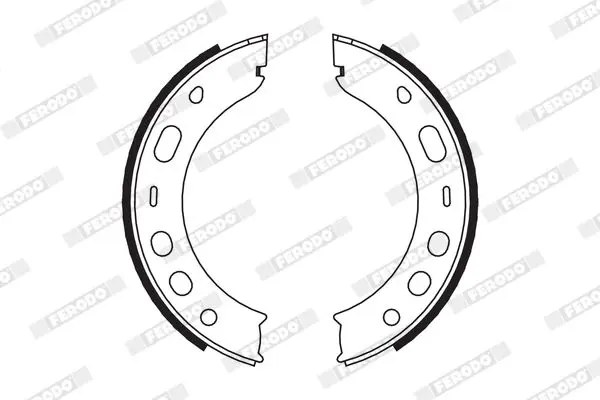 Handler.Part Brake shoe set, parking brake FERODO FSB667 2