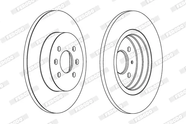 Handler.Part Brake disc FERODO DDF1295 2