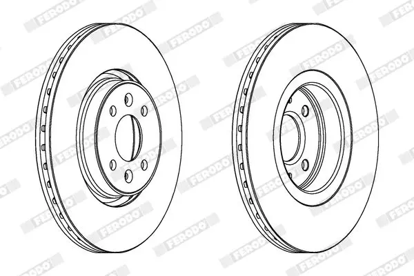 Handler.Part Brake disc FERODO DDF1513C 2