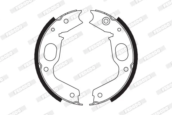 Handler.Part Brake shoe set, parking brake FERODO FSB663 2