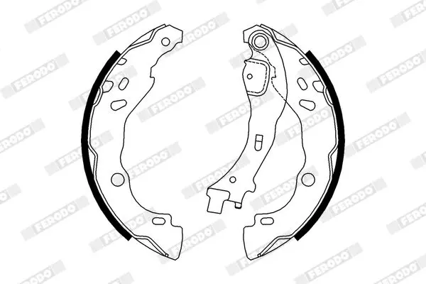 Handler.Part Brake shoe set FERODO FSB657 2