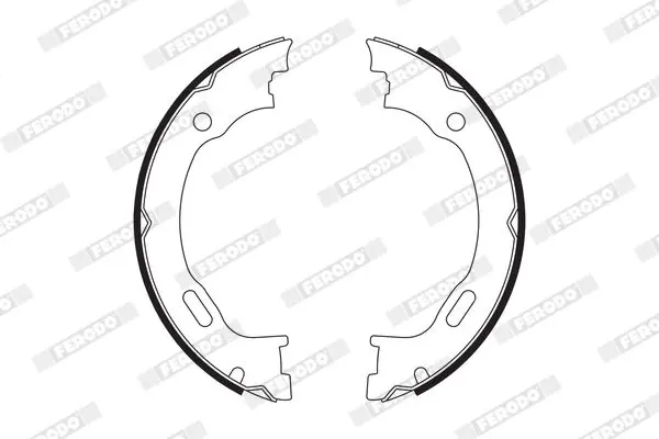 Handler.Part Brake shoe set, parking brake FERODO FSB662 2