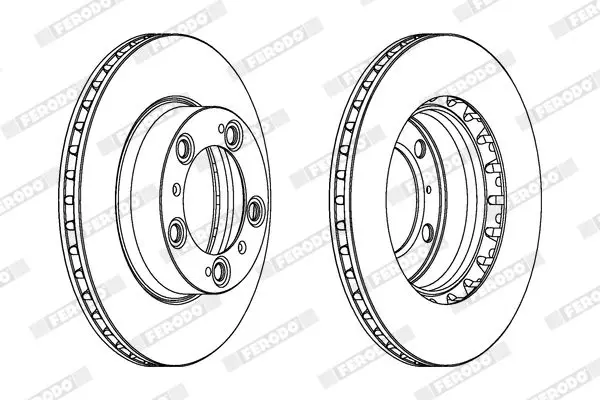 Handler.Part Brake disc FERODO DDF1293C1 2