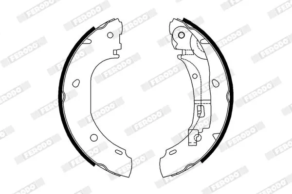 Handler.Part Brake shoe set FERODO FSB652 2