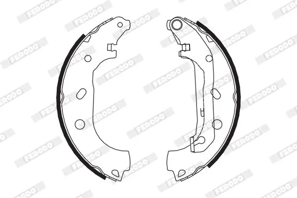 Handler.Part Brake shoe set FERODO FSB648 2