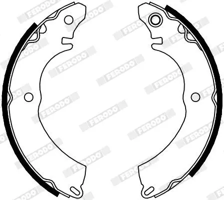 Handler.Part Brake shoe set FERODO FSB639 2