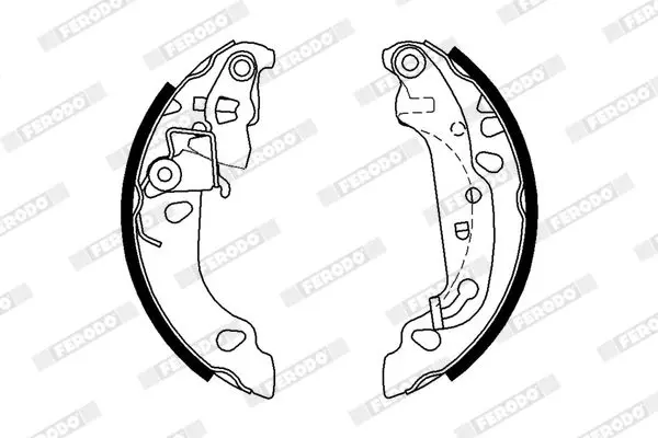 Handler.Part Brake shoe set FERODO FSB636 2