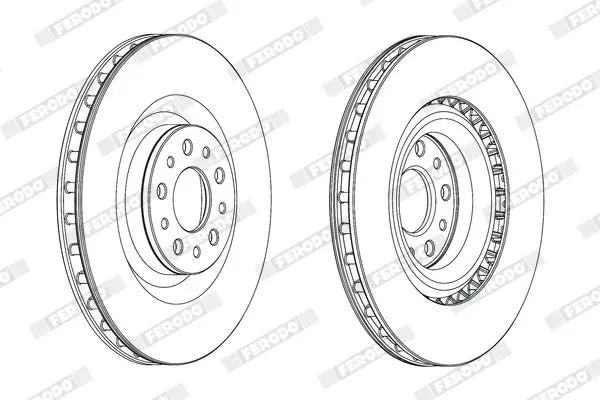 Handler.Part Brake disc FERODO DDF2289C 2