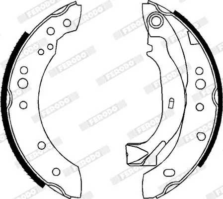 Handler.Part Brake shoe set FERODO FSB626 3