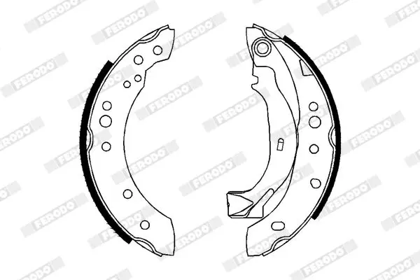 Handler.Part Brake shoe set FERODO FSB626 2