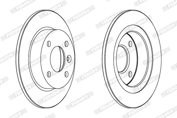 Handler.Part Brake disc FERODO DDF226 2