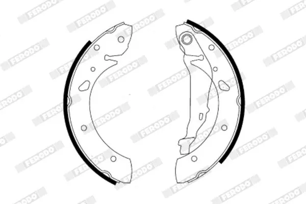 Handler.Part Brake shoe set FERODO FSB581 2