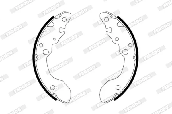 Handler.Part Brake shoe set FERODO FSB579 2