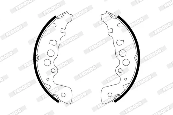 Handler.Part Brake shoe set FERODO FSB578 2