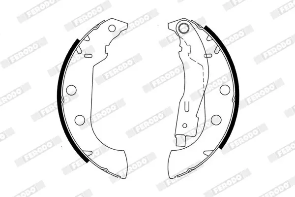 Handler.Part Brake shoe set FERODO FSB575 2