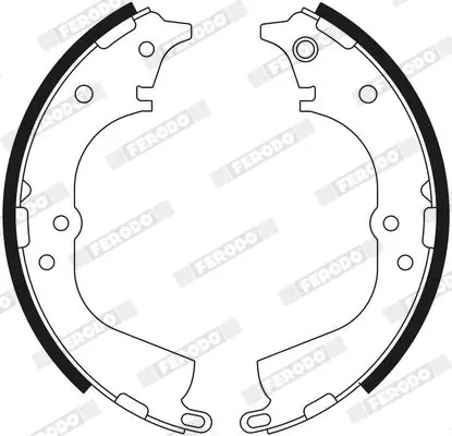 Handler.Part Brake shoe set FERODO FSB563 2