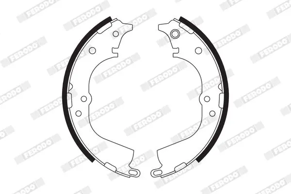 Handler.Part Brake shoe set FERODO FSB563 1