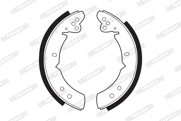 Handler.Part Brake shoe set FERODO FSB56 2