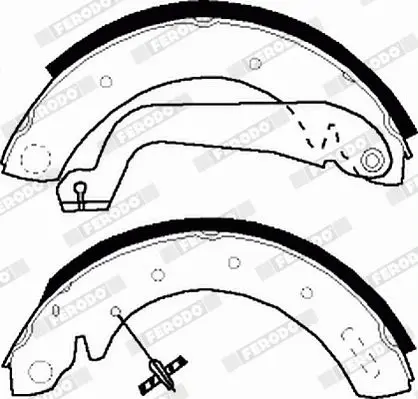 Handler.Part Brake shoe set FERODO FSB517 4