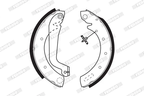 Handler.Part Brake shoe set FERODO FSB517 2