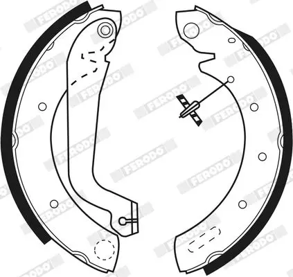 Handler.Part Brake shoe set FERODO FSB517 3