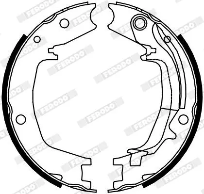 Handler.Part Brake shoe set, parking brake FERODO FSB4131 2