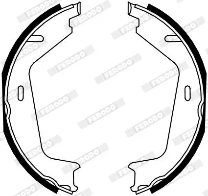 Handler.Part Brake shoe set, parking brake FERODO FSB4130 2