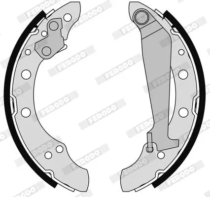 Handler.Part Brake shoe set FERODO FSB4182 3