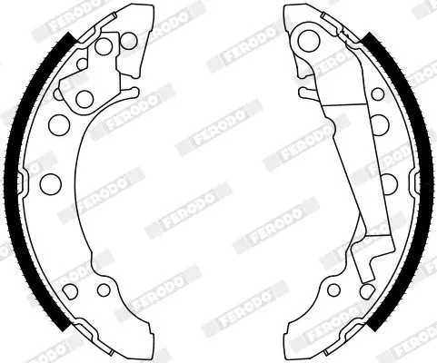 Handler.Part Brake shoe set FERODO FSB4128 2