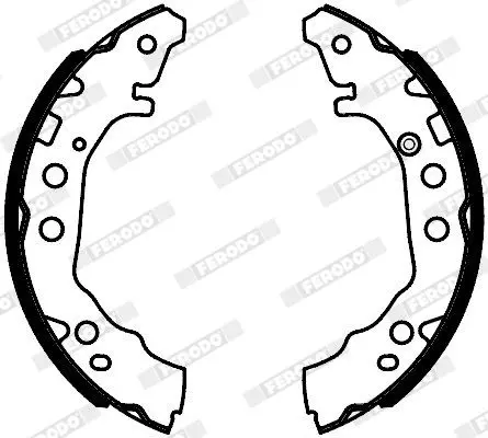 Handler.Part Brake shoe set FERODO FSB4127 2