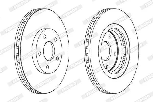 Handler.Part Brake disc FERODO DDF1589C 2