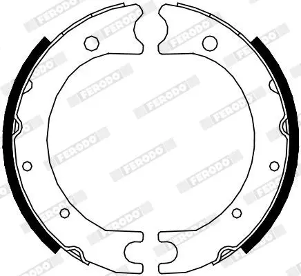 Handler.Part Brake shoe set, parking brake FERODO FSB4119 2