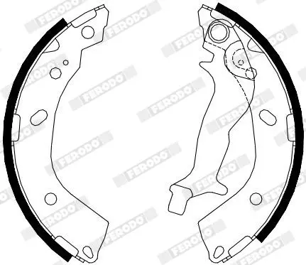 Handler.Part Brake shoe set FERODO FSB4083 2