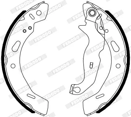 Handler.Part Brake shoe set FERODO FSB4080 1