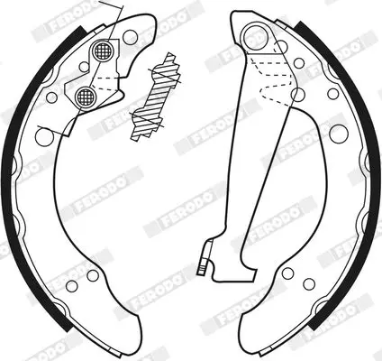 Handler.Part Brake shoe set FERODO FSB408 3