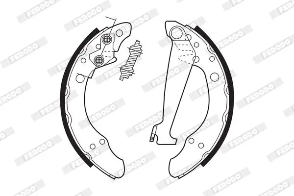 Handler.Part Brake shoe set FERODO FSB408 2